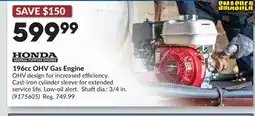 Princess Auto 196cc OHV Gas Engine offer