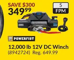 Princess Auto 12,000 lb 12V DC Winch offer