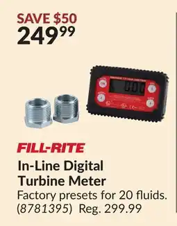 Princess Auto In-Line Digital Turbine Meter offer