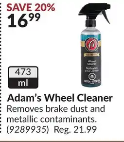 Princess Auto Adam's Wheel Cleaner offer