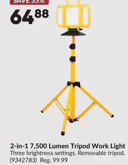 Princess Auto 2-in-1 7,500 Lumen Tripod Work Light offer