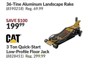 Princess Auto 3 Ton Quick-Start Low-Profile Floor Jack offer