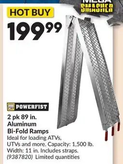 Princess Auto 2 pk 89 in. Aluminum Bi-Fold Ramps offer