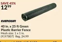 Princess Auto 40 in. x 25 ftGreen Plastic Barrier Fence offer