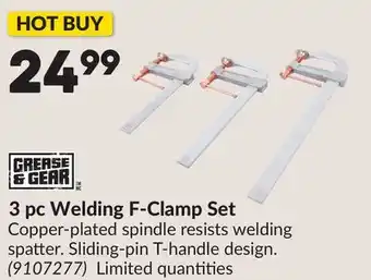 Princess Auto 3 pc Welding F-Clamp Set offer