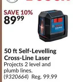 Princess Auto 50 ftSelf-Levelling Cross-Line Laser offer