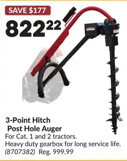 Princess Auto 3-Point Hitch Post Hole Auger offer