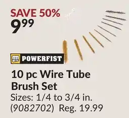 Princess Auto 10 pc Wire Tube Brush Set offer