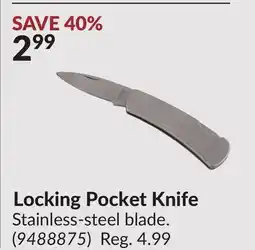 Princess Auto Locking Pocket Knife offer