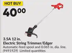 Princess Auto 3.5A 12 in. Electric String Trimmer/Edger offer