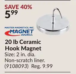 Princess Auto 20 lb Ceramic Hook Magnet offer