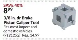 Princess Auto 3/8 in. dr Brake Piston Caliper Tool offer
