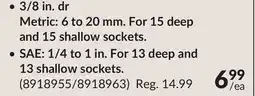 Princess Auto Socket Holders offer