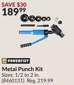 Princess Auto Metal Punch Kit offer