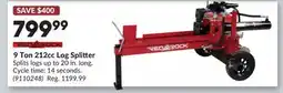 Princess Auto 9 Ton 212cc Log Splitter offer