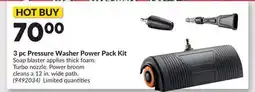 Princess Auto 3 pc Pressure Washer Power Pack Kit offer