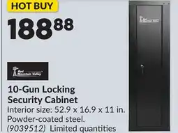 Princess Auto 10-Gun Locking Security Cabinet offer