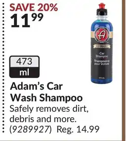 Princess Auto Adam's Car Wash Shampoo offer
