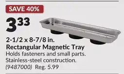 Princess Auto 2-1/2 x 8-7/8 in. Rectangular Magnetic Tray offer