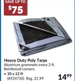 Princess Auto 10 x 12 ft Heavy Duty Poly Tarps offer