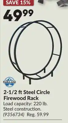 Princess Auto 2-1/2 ftSteel Circle Firewood Rack offer