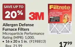 Princess Auto Allergen Defense Furnace Filters offer
