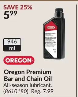 Princess Auto Oregon Premium Bar and Chain Oil offer