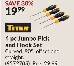 Princess Auto 4 pc Jumbo Pick and Hook Set offer