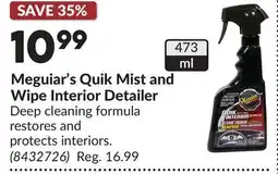 Princess Auto Quik Mist and Wipe Interior Detailer offer