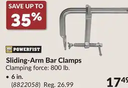 Princess Auto Sliding-Arm Bar Clamps offer