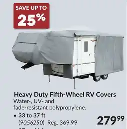Princess Auto Heavy Duty Fifth-Wheel RV Covers offer