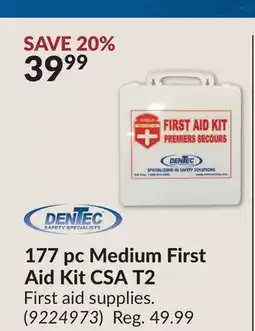 Princess Auto 177 pc Medium First Aid Kit CSA T2 offer