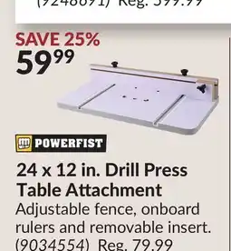 Princess Auto 24 x 12 in. Drill Press Table Attachment offer