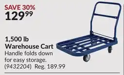 Princess Auto 1,500 lb Warehouse Cart offer