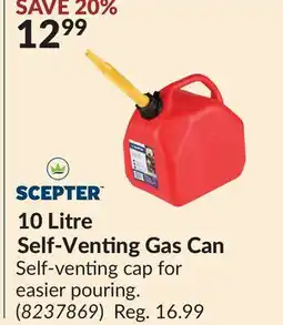 Princess Auto 10 Litre Self-Venting Gas Can offer