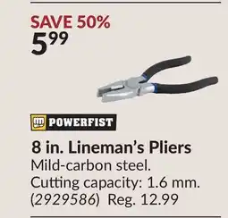 Princess Auto 8 in. Lineman's Pliers offer