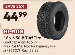 Princess Auto 16 x 6.50-8 Turf Tire offer