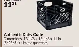 Princess Auto Authentic Dairy Crate offer