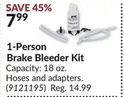 Princess Auto 1-Person Brake Bleeder Kit offer