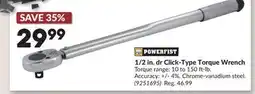 Princess Auto 1/2 in. dr Click-Type Torque Wrench offer