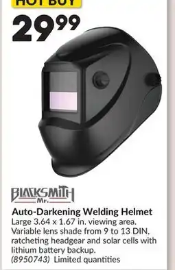 Princess Auto Auto-Darkening Welding Helmet offer