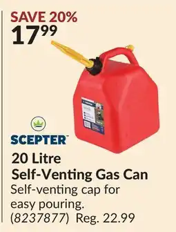 Princess Auto 20 Litre Self-Venting Gas Can offer