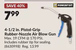 Princess Auto 4-1/2 in. Pistol-Grip Rubber-Nozzle Air Blow Gun offer
