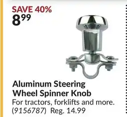 Princess Auto Aluminum Steering Wheel Spinner Knob offer