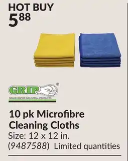 Princess Auto 10 pk Microfibre Cleaning Cloths offer