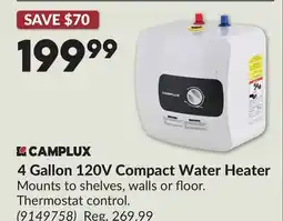 Princess Auto 4 Gallon 120V Compact Water Heater offer