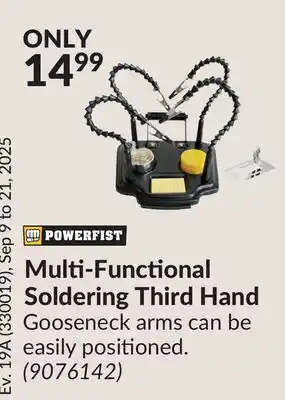 Princess Auto Multi-Functional Soldering Third Hand offer