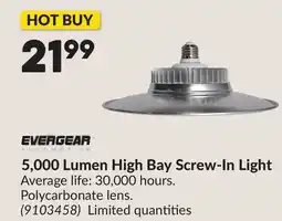 Princess Auto 5,000 Lumen High Bay Screw-In Light offer