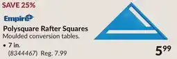 Princess Auto 7 in. Polysquare Rafter Squares offer