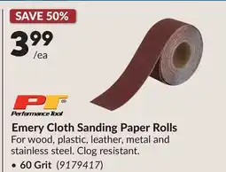 Princess Auto 60 Grit Emery Cloth Sanding Paper Rolls offer